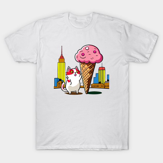 Ice cream cat Cat Ice Cream TShirt TeePublic